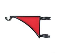 Support de panier suspendu en fonte pour extérieur, parfait pour les fleurs, les lanternes et les présentoirs décoratifs (rouge)