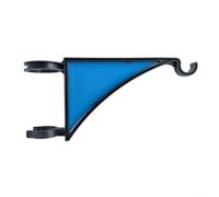 Support de panier suspendu en fonte, support rustique pour pot de fleurs pour décoration de porche, lanterne, 32 x 24 cm (bleu)