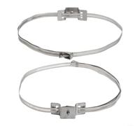 Support de panneau réglable en métal pour panneaux de signalisation routière et poteaux utilitaires - Convient aux poteaux de grand diamètre - Kit de montage résistant pour objets cylindriques