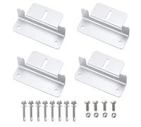 Support de Panneau Solaire Fixation Panneaux Solaires Support en Z de Montage en Alliage d'aluminium avec Vis et Écrous pour Camping Car Bateau Toits 4 Pièces