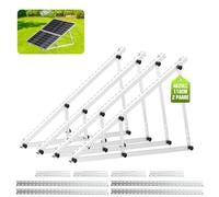 Support de panneau solaire pour centrale électrique de balcon de 200 à 500 W - Angle réglable de 0 à 90 ° - Support pour panneau solaire - Support de panneau solaire réglable de 118 cm