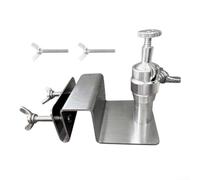 Support de panneau solaire réglable en acier inoxydable pour caméras Arlo, Eufy, Reolink et Aosu - Support photovoltaïque avec filetage de 6,35 mm, résistant aux intempéries