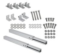 Support de panneau solaire - Support de batterie solaire inclinable de 10 à 15 degrés - Montage sur panneau de chargeur | Pour camping-car, balcon, jardin, toit extérieur, camping