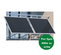 Support de panneau solaire, système de montage ajustable, capacité de charge élevée, 2 kits