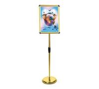 Support de panneaux, Support d'affiche A2/A3/A4Sign avec base solide pour vue verticale et horizontale, support de panneau extérieur intérieur 9,6 x 13,5 pouces, blanc (or, 32 x 45 cm)