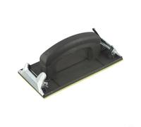Support de papier abrasif conçu pour une fixation sécurisée du papier - Bloc de ponceuse manuel professionnel pour la finition de la peinture et le travail du bois - 180 x 85 mm