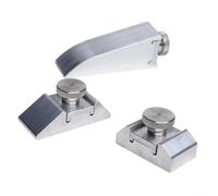 Support de papier abrasif en alliage d'aluminium pour projets de polissage fin et de modélisation avec support rotatif multi-angles et mécanisme de serrage sécurisé (lot de 3)