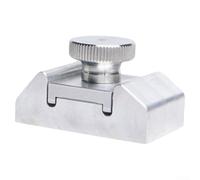 Support de papier abrasif en alliage d'aluminium pour projets de polissage fin et de modélisation avec support rotatif multi-angle et mécanisme de serrage sécurisé (petit)