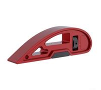 Support de papier abrasif réglable en alliage d'aluminium pour polissage humide et sec, métal, bois, verre, surfaces incurvées, 14,5 cm, outil rouge (outil + 11 pièces)