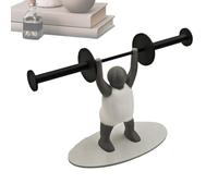 Support de papier essuie-tout en forme de figurine d'haltérophilie, support de papier toilette avec impression 3D, support décoratif pour salle de bain, rouleau de papier toilette pour chambre à