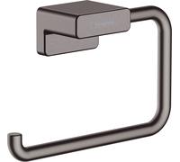 Hansgrohe Porte-rouleau AddStoris 41771340 montage mural sans couvercle métal chrome noir brossé