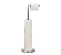 Support de Papier Toilette autoportant pour 4 Rouleaux de Papier Toilette avec Base Lourde (Nickel brossé)