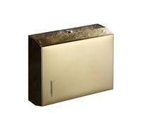 Support de papier toilette en acier inoxydable avec tiroir, étanche et grande capacité, adapté pour un usage hôtelier et résidentiel (doré)