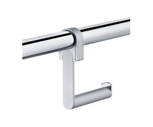 Support de papier toilette Plan Care de KEUCO, rigide, à monter sur poignée coudée, 34962170000, Couleur: Aluminium anodisé argent / chromé