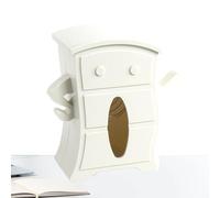 Support de papier toilette - Porte-serviettes en papier - Distributeur de boîte à mouchoirs décoratif - Joli distributeur de serviettes avec ressort pour salle de bain, chambre à coucher, cabinet de