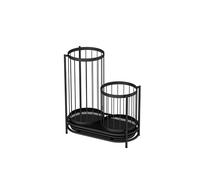 Support de parapluie creux avec plateau d'égouttement, support polyvalent pour parapluies, queues de billard, battes de baseball et jouets pour enfants, solution peu encombrante pour la maison et le