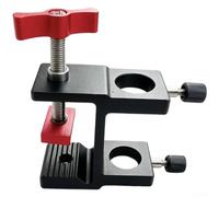 Support de parapluie de pêche fabriqué en alliage d'aluminium pour un montage stable sur les tables de pêche par temps venteux (noir)