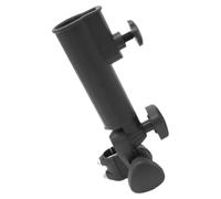 Support de Parapluie en Plastique Réglable pour Chariot de Golf Noir | Pince à Angle Ajustable, Hauteur Modulable, Installation Facile, Antirouille, pour Paquet et Trolleys