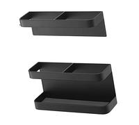 Support de Parapluie Magnétique avec Ajustement de Hauteur, Support Mural, Organisateur d'économie d'espace pour le Bureau à Domicile du Couloir, Conception Polyvalente, Système de Drainage, (BLACK)