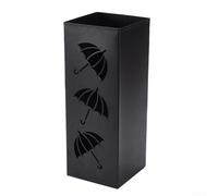 Support de parapluie moderne en métal pour intérieur - Pour cannes à pêche et cannes à pêche - Avec intégrité au fil du temps (noir)