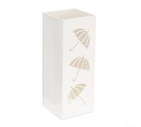 Support de parapluie moderne en métal pour placement intérieur pour cannes de parapluies et cannes à pêche avec intégrité au fil du temps (blanc)