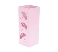 Support de parapluie moderne en métal pour placement intérieur pour cannes de parapluies et cannes à pêche avec intégrité au fil du temps (rose)