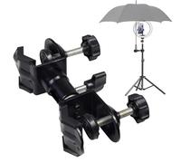 Support de parapluie pour trépied d'appareil photo | Clip de parapluie en métal | Support de parasol d'extérieur | Support de parasol | Support de parasol pour banc