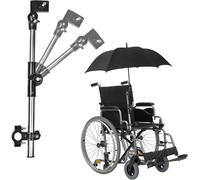 Support De Parapluie Réglable À 360 °,Support De Parapluie Pour Vélo D'extérieur À Double Direction,Support De Parapluie Universel Pour La Mobilité,Patio,Scooter,Poussette,
