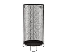 Support de parapluie rond en maille métallique avec plateau anti-goutte pour les supports debout libres d'entrée à la maison pour bâtons de marche et poteaux de randonnée (couleur : blanc taille