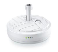 Support de parasol - BOTLE - Ronde - Plastique - Socle blanc - Remplissage sable/eau/gravier