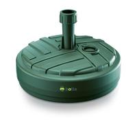 Support de parasol - BOTLE - Ronde - Plastique - Socle vert - Remplissage sable/eau/gravier