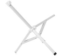 Support de Parasol de Jardin Pliable en Fer, Base Triangulaire Stable | Parasols de Plage Pêche, Design à Pieds, Léger, Blanc, Pratique et Robuste