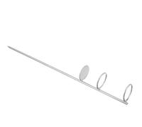 Support de Parasol de Plage en Métal Argenté, Stable le Sable | Compact à Transporter, Maintient le Parasol Droit, pour Jardin et Activités Extérieures, Surface Lisse