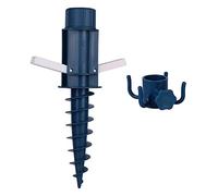 Sekey Support de Parasol pour Plage Sable ou Terre Pieds de Parasols, Pieds de Parasol de Plage à hélice à Visser dans Le Sable, Crochets de Parasol, Pied Parasol Sable (Bleu)