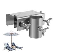Support de parasol pour terrasse et balcon comme pince - Support portable pour piscine, jardin, balcon, barbecue, camping, activités de plein air