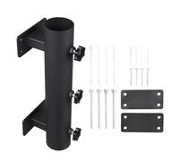 Support de parasol pour terrasse et balcon, pince réglable et résistante à la rouille, pour parasols, balustrades de terrasse, pour l'extérieur, balcons, cours, jardins, balustrades