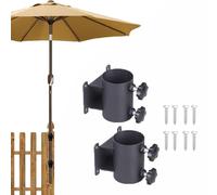 Support de parasol réglable en fer pour terrasse, balustrade, parasol | Extérieur, forte capacité de charge, pour cours, jardins, restaurants, hôtels, centres de villégiature, écoles, parcs