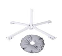 Support de parasol - Support de parasol de jardin, base extérieure pliable | Support de parasol lesté avec coussinets lourds, ancre de parasol réglable, parasol pour terrasse, balcon, cour ou sol