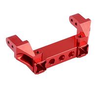 Support de pare-chocs arrière en alliage d’aluminium pour Traxxas -4 RC Crawler, support de pare-chocs arrière CNC usiné pour RC avec finition anodisée, durable et facile à (F8237R rouge)