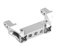 Support de pare-chocs arrière en alliage d’aluminium pour Traxxas -4 RC Crawler, support de pare-chocs arrière CNC usiné pour RC avec finition anodisée, durable et facile à (F8237S argent)