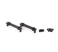 Support de pare-chocs avant et arrière pour RGT 1/10 Rock Cruiser EX86100, support de pare-chocs en alliage d’aluminium pour voiture RC, plaque anti-collision légère avec vis, (Noir R86019BL)
