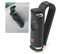 Support de pare-soleil compatible avec la télécommande Hörmann HSE4 868 BS, support/clip pour pare-soleil (Couleur: Noir)