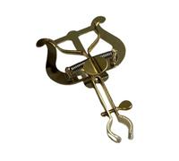 Support de partition portable en laiton pour instruments - Texture métallique - Convient pour cor et trompette - Pour pratique de partitions sécurisées