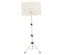 Support de partition réglable portable en acier durable pour les artistes de saxophone et violon Beige