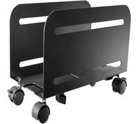 Ewent Support pour ordinateur de bureau EW1291 - avec 4 roues pivotantes, base réglable, noir