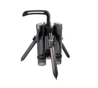 Support de pêche pour trépied | Support de barre de sol en alliage d'aluminium - Support de sol - Barre de pêche, organisateur de tige portable, pliable pour 3 cannes à pêche, garage, cartes nautiques