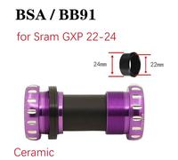 Support De Pédalier En Céramique Fileté 68 Pour Shimano Sram 22,24,19,41mm,Bb86,Bb92,Bb91,Britannique Bsa - Type Bsa Purple Gxp22-24