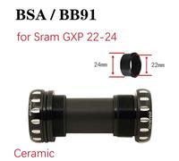 Support De Pédalier En Céramique Fileté 68 Pour Shimano Sram 22,24,19,41mm,Bb86,Bb92,Bb91,Britannique Bsa - Type Bsa Black Gxp22-24