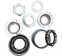 Support de pédalier moyen 43,2 mm pour cadre de vélo | Ensemble complet de 9 pièces, construction en métal, coupelles gauche/droite, entretoises, joints toriques intérieurs inclus