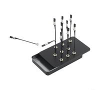 Support de peinture avec base magnétique, 10 pièces flexibles pour pinces crocodiles pour aérographe, support de passe-temps pliable pour figurines miniatures, kit d'outils à souder en métal avec